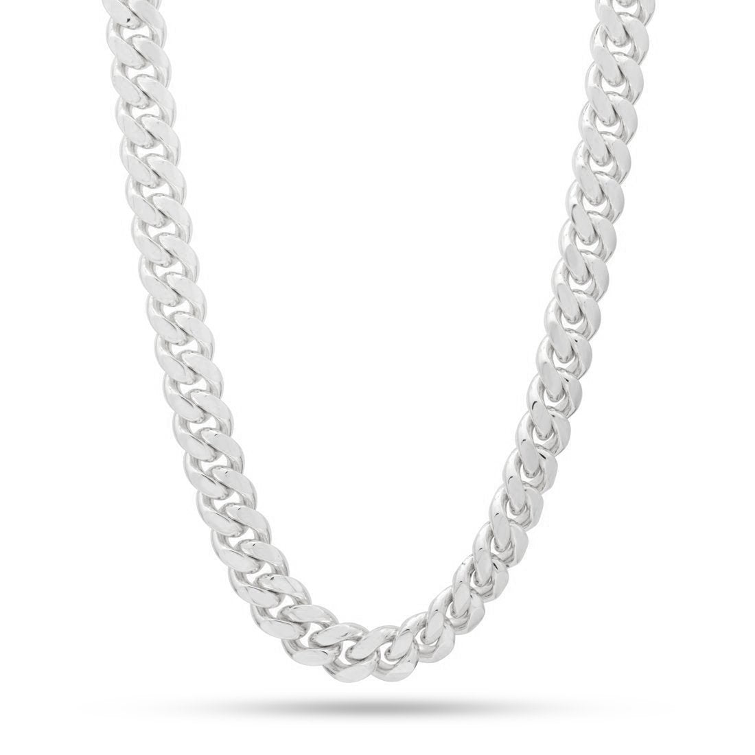 10mm Miami Cuban Link Chain in Gold Plated / White Gold / 18" by King Ice