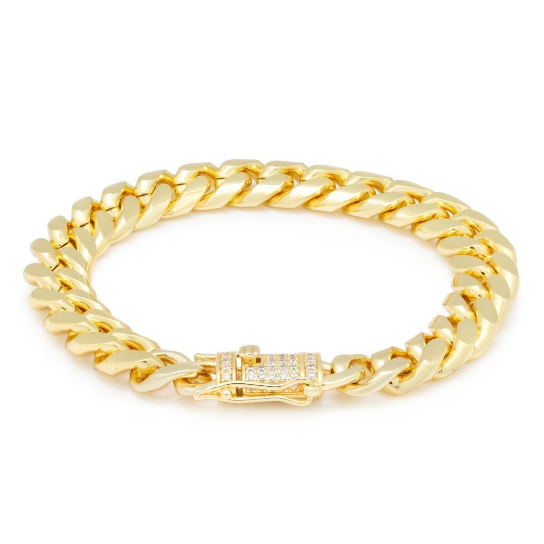 12mm Miami Cuban Link Bracelet  in  by King Ice