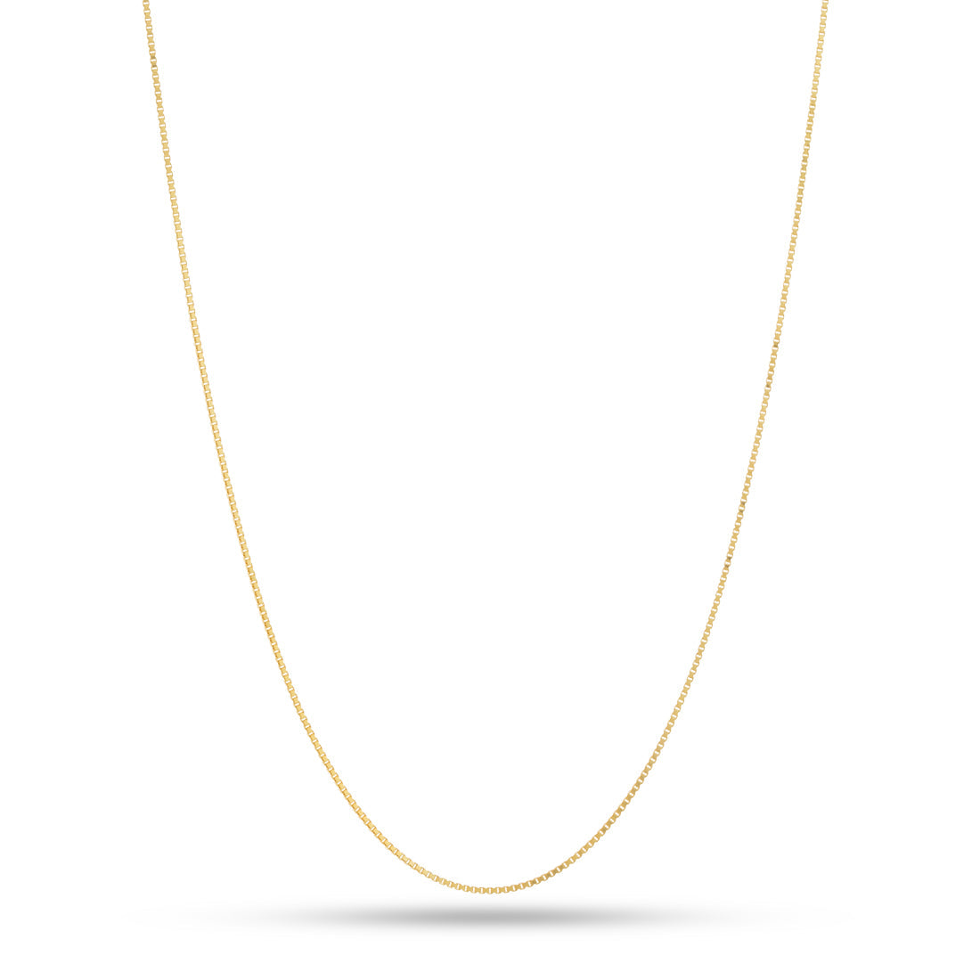 1mm Box Chain in Sterling Silver / 14K Vermeil / 16" by King Ice