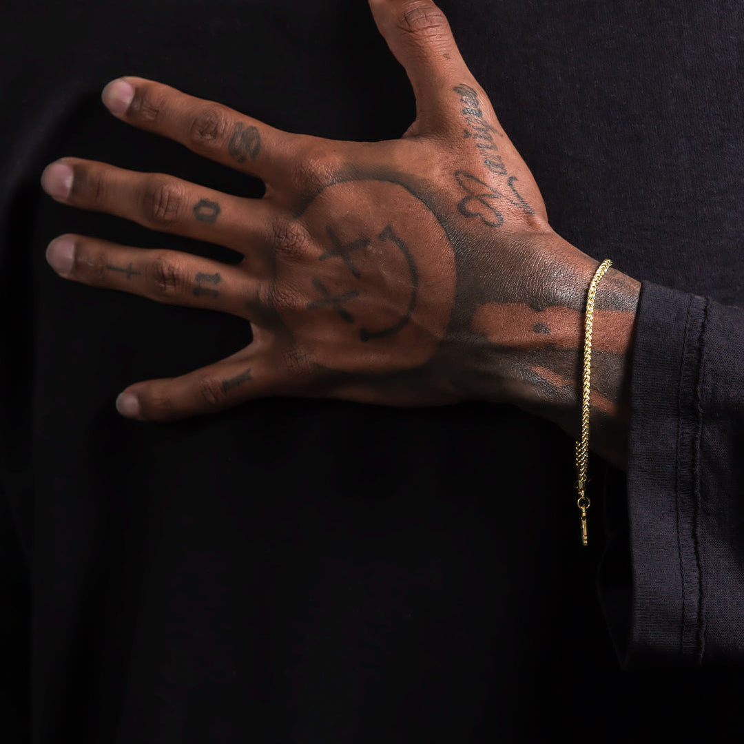 3mm Franco Bracelet  in  by King Ice