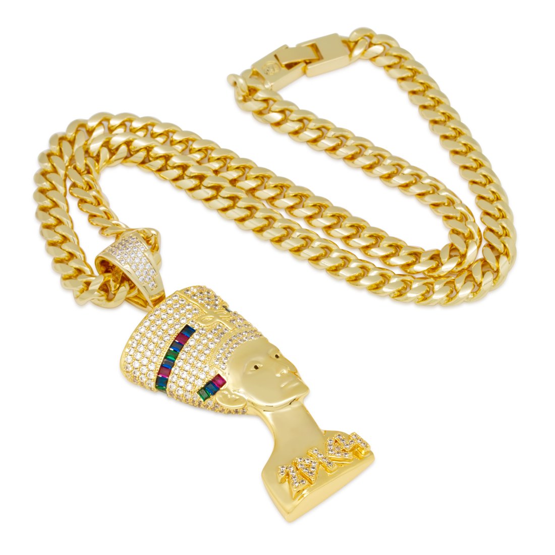 3D Boss Nefertiti Necklace in by King Ice