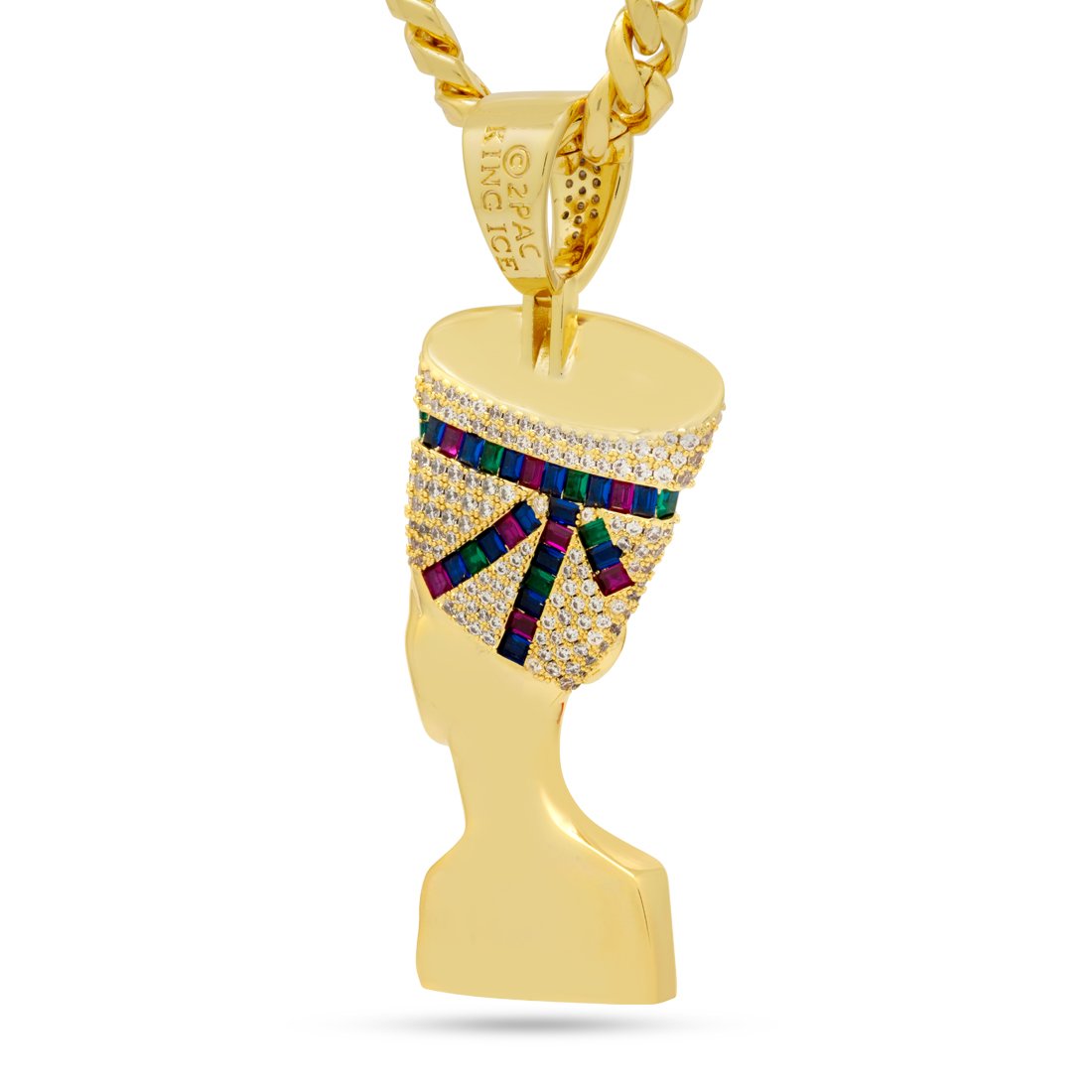 3D Boss Nefertiti Necklace in by King Ice