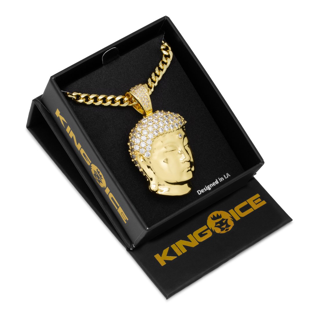3D Boss Enlightened Buddha Necklace in by King Ice
