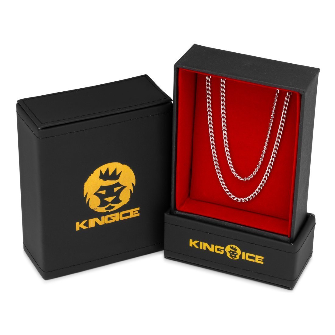 3mm Miami Cuban Link Chain Choker Set in by King Ice