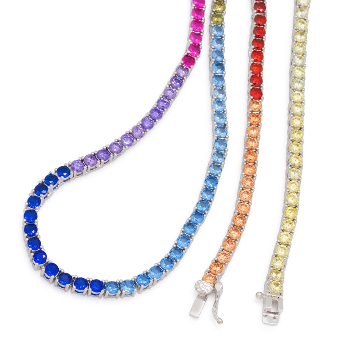 3mm Spectrum Tennis Chain in by King Ice