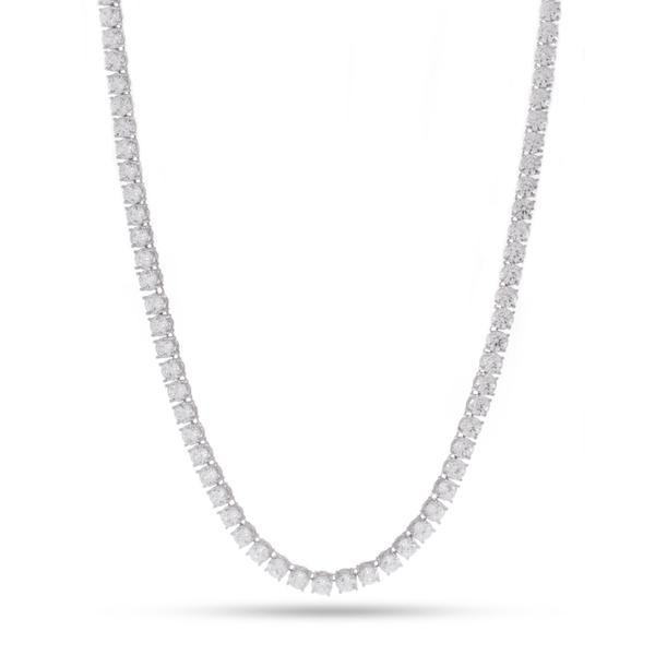 4mm Tennis Chain in Gold Plated / White Gold / 16" by King Ice