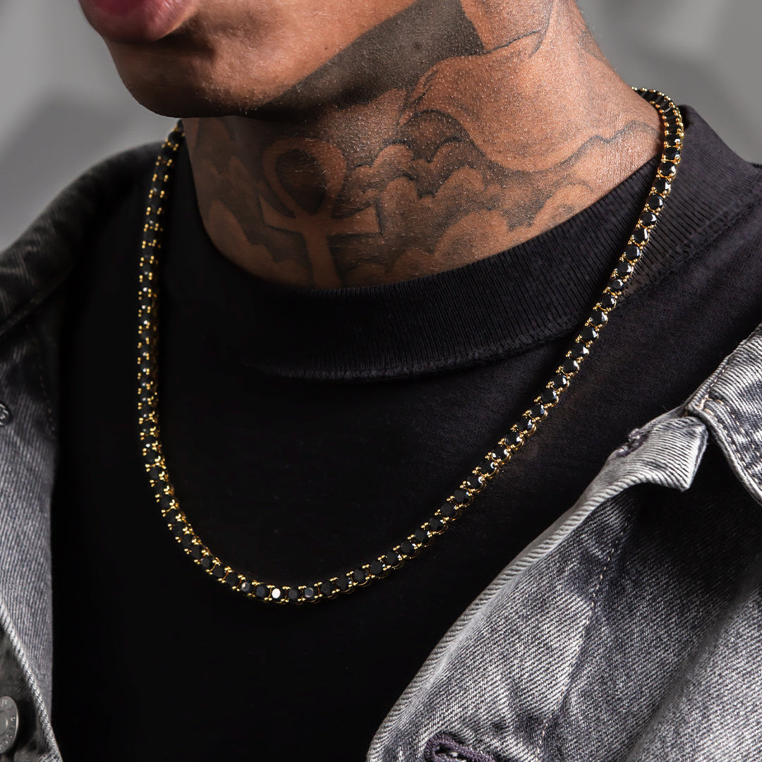 5mm Onyx Tennis Chain in by King Ice