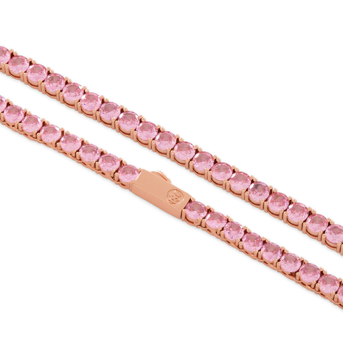 5mm Pink Tennis Chain in by King Ice