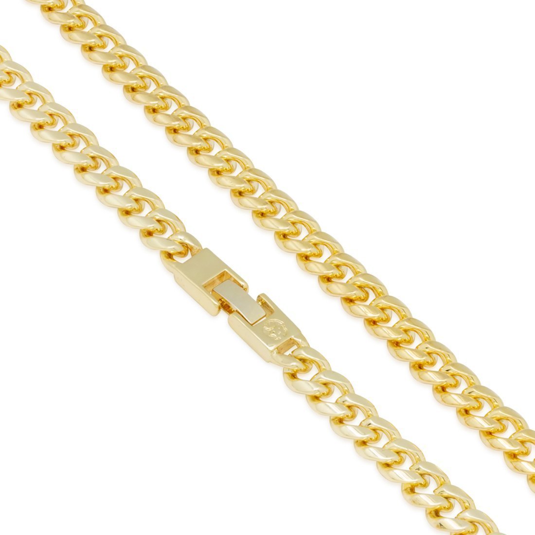 8mm Miami Cuban Link Chain Choker Set in by King Ice