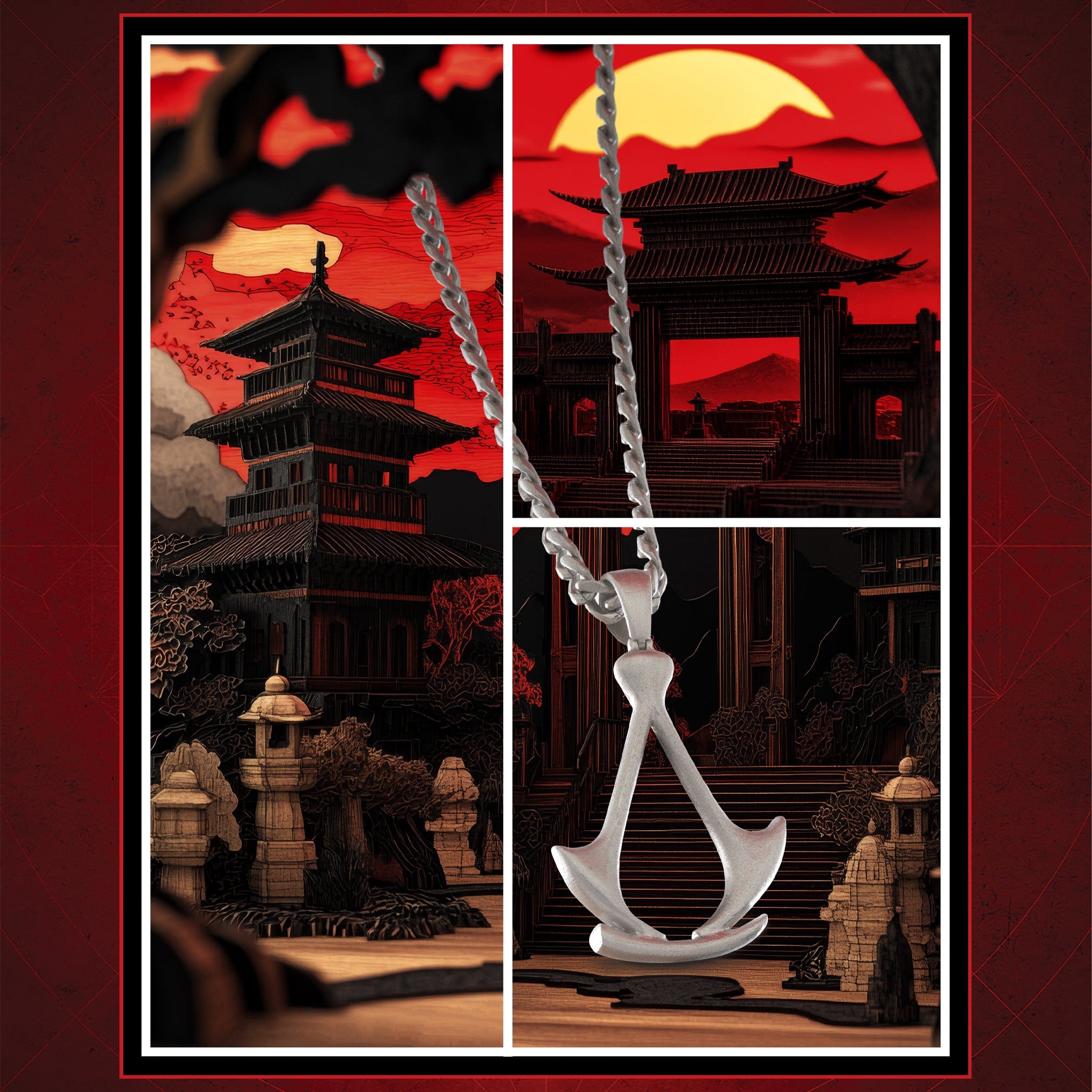 Assassin's Creed x King Ice - Assassin's Creed Crest Necklace in by King Ice