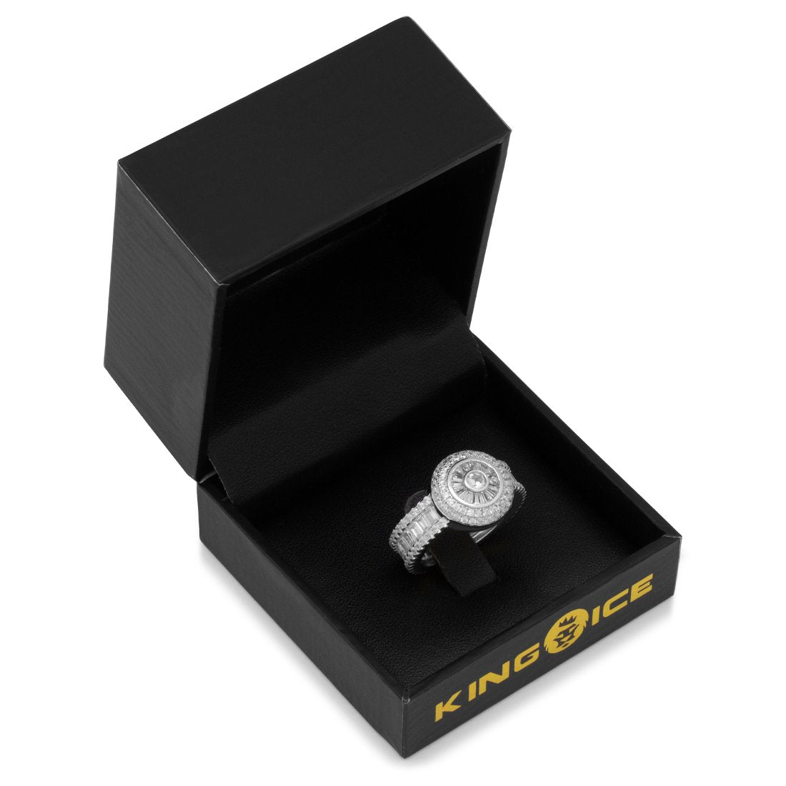 Baguette-Cut Cluster Ring in by King Ice