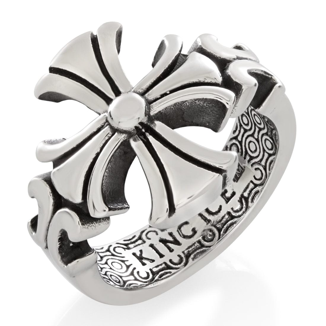 Cross Your Heart Ring  in  7 by King Ice