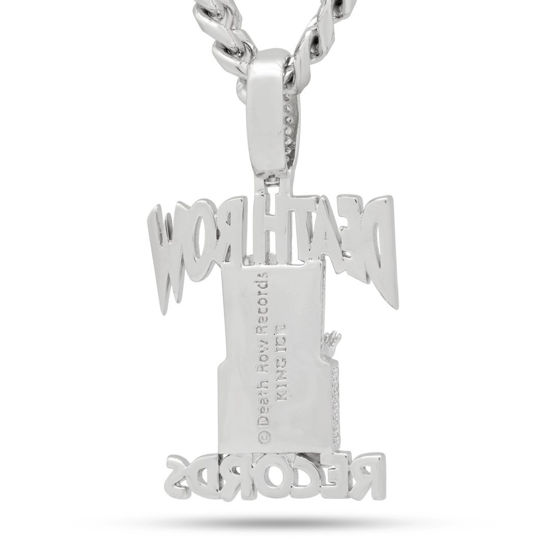 Death Row Records x King Ice - Iced Logo Necklace  in  by King Ice