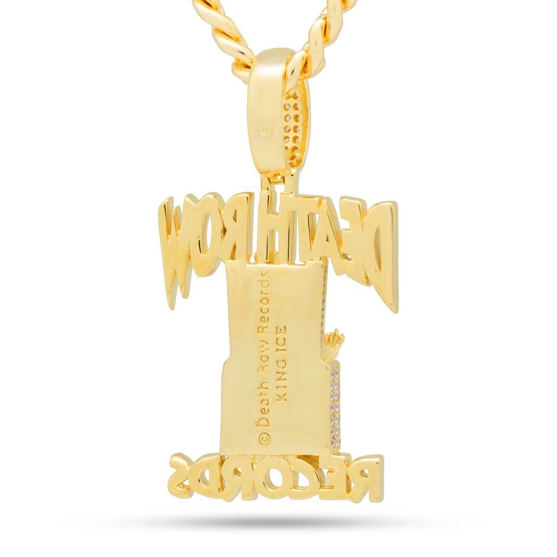 Death Row Records x King Ice - Iced Logo Necklace  in  by King Ice