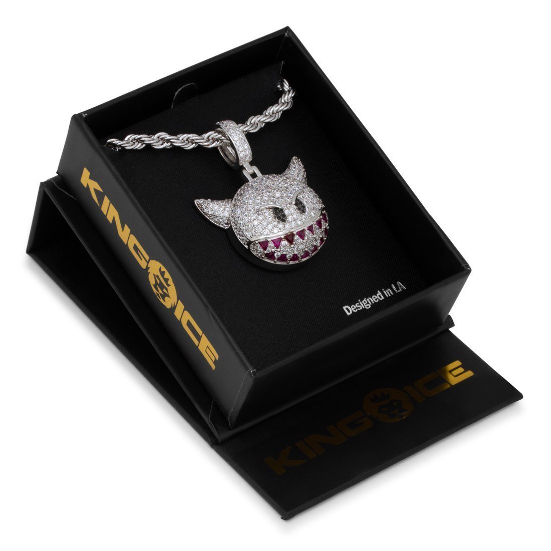 Devil Emoji Necklace in by King Ice