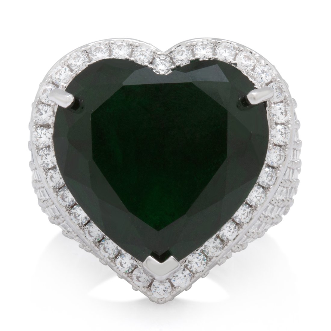 Emerald Heart Ring in by King Ice