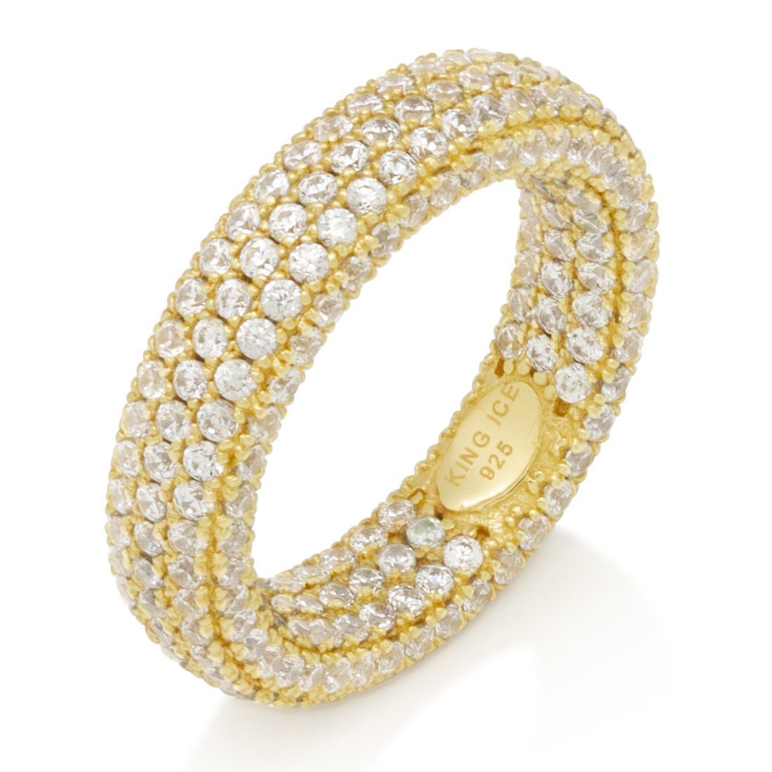 Eternity Ring in Sterling Silver / 14K Vermeil / 7 by King Ice