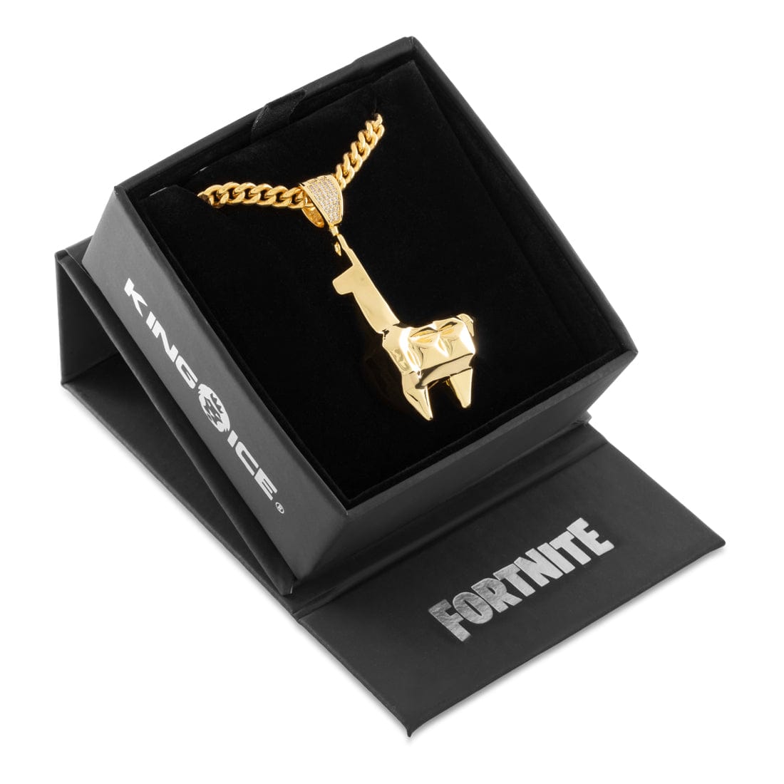 Fortnite x King ice - Crystal Llama Necklace  in  2.4" by King Ice