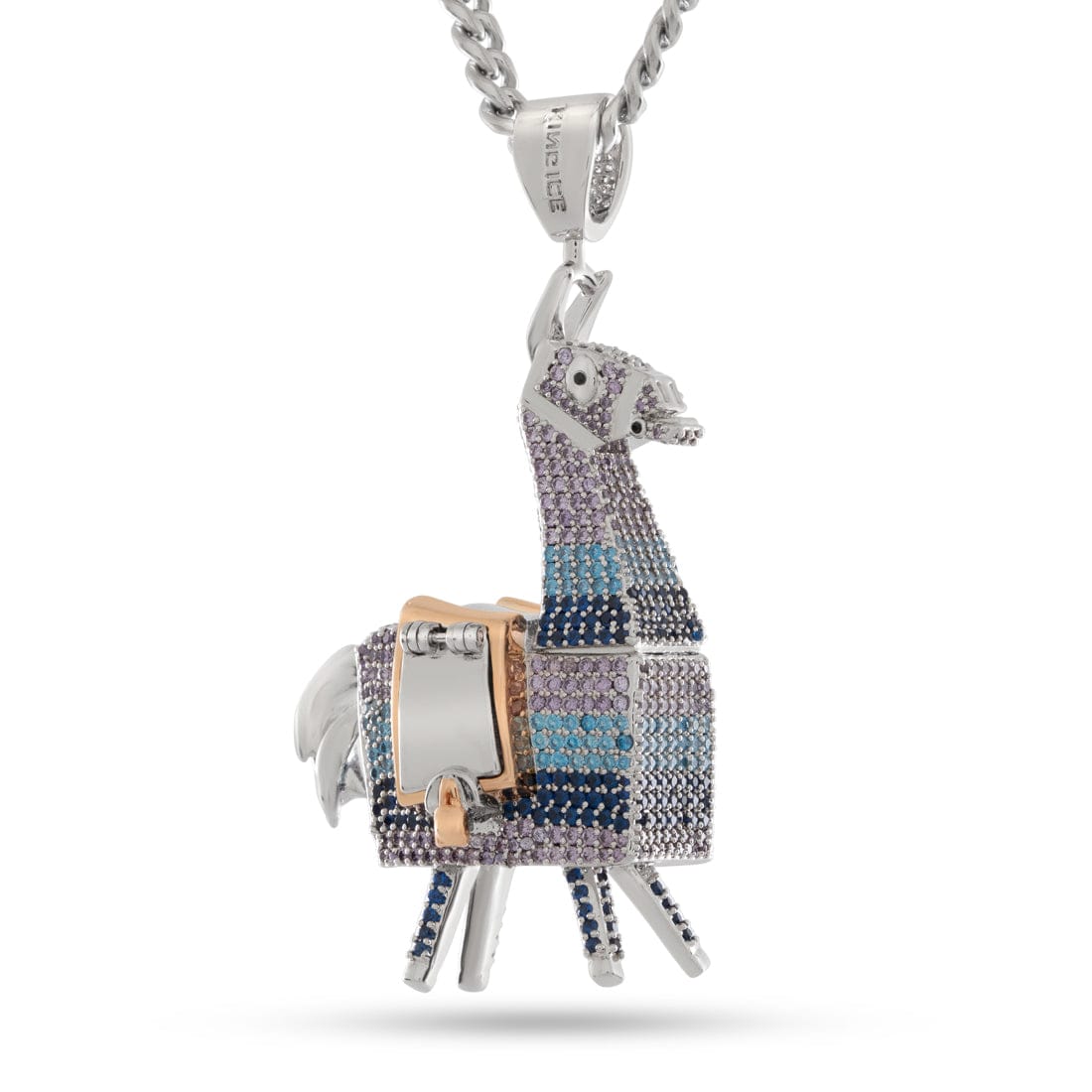 Fortnite x King ice - Supply Llama Stash Necklace  in  3" by King Ice
