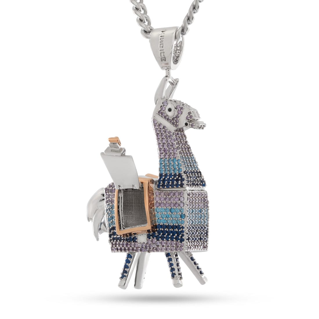 Fortnite x King ice - Supply Llama Stash Necklace  in  3" by King Ice