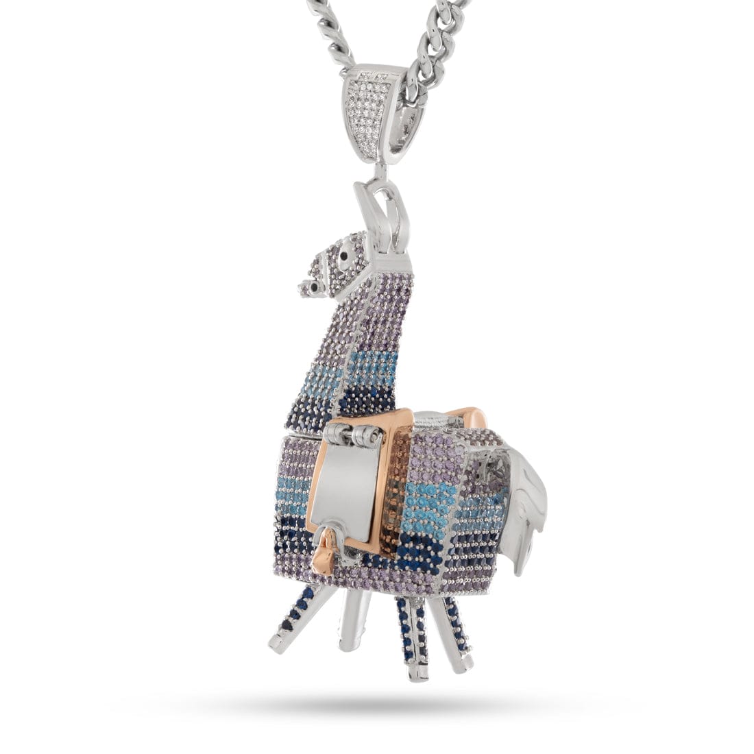 Fortnite x King ice - Supply Llama Stash Necklace  in  3" by King Ice