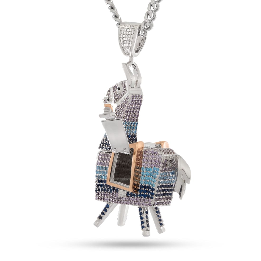 Fortnite x King ice - Supply Llama Stash Necklace  in  3" by King Ice