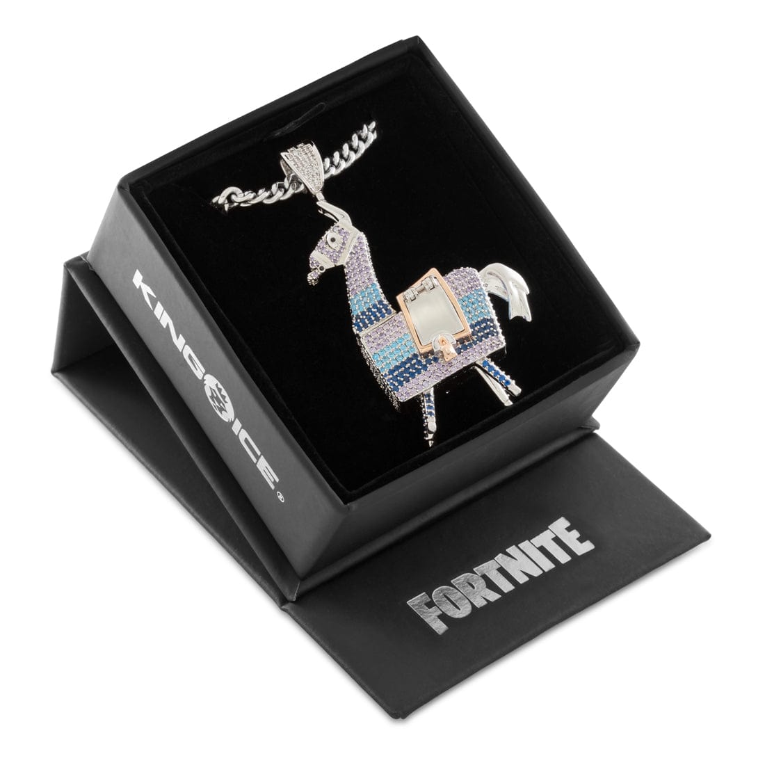 Fortnite x King ice - Supply Llama Stash Necklace  in  3" by King Ice