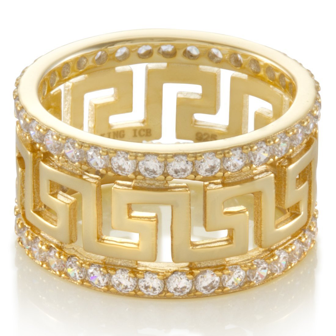 Greek Key Ring in by King Ice