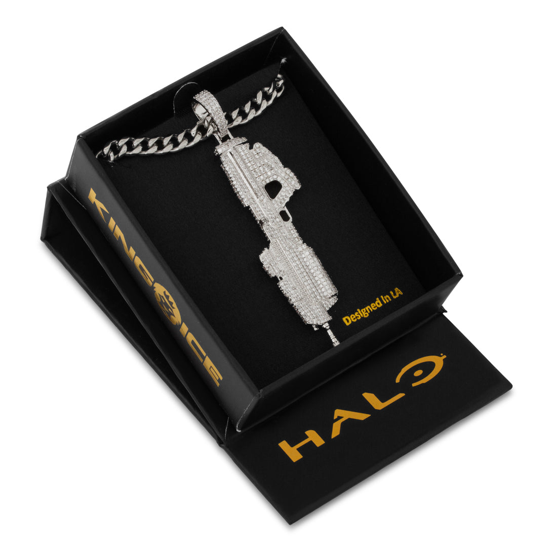 Halo x King Ice - MA5C Assault Rifle Necklace in by King Ice