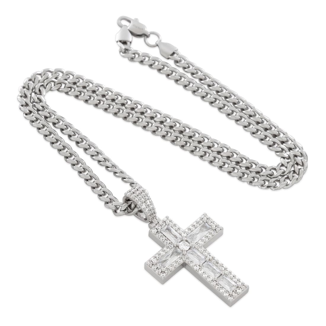Holdfast Cross Necklace  in  by King Ice