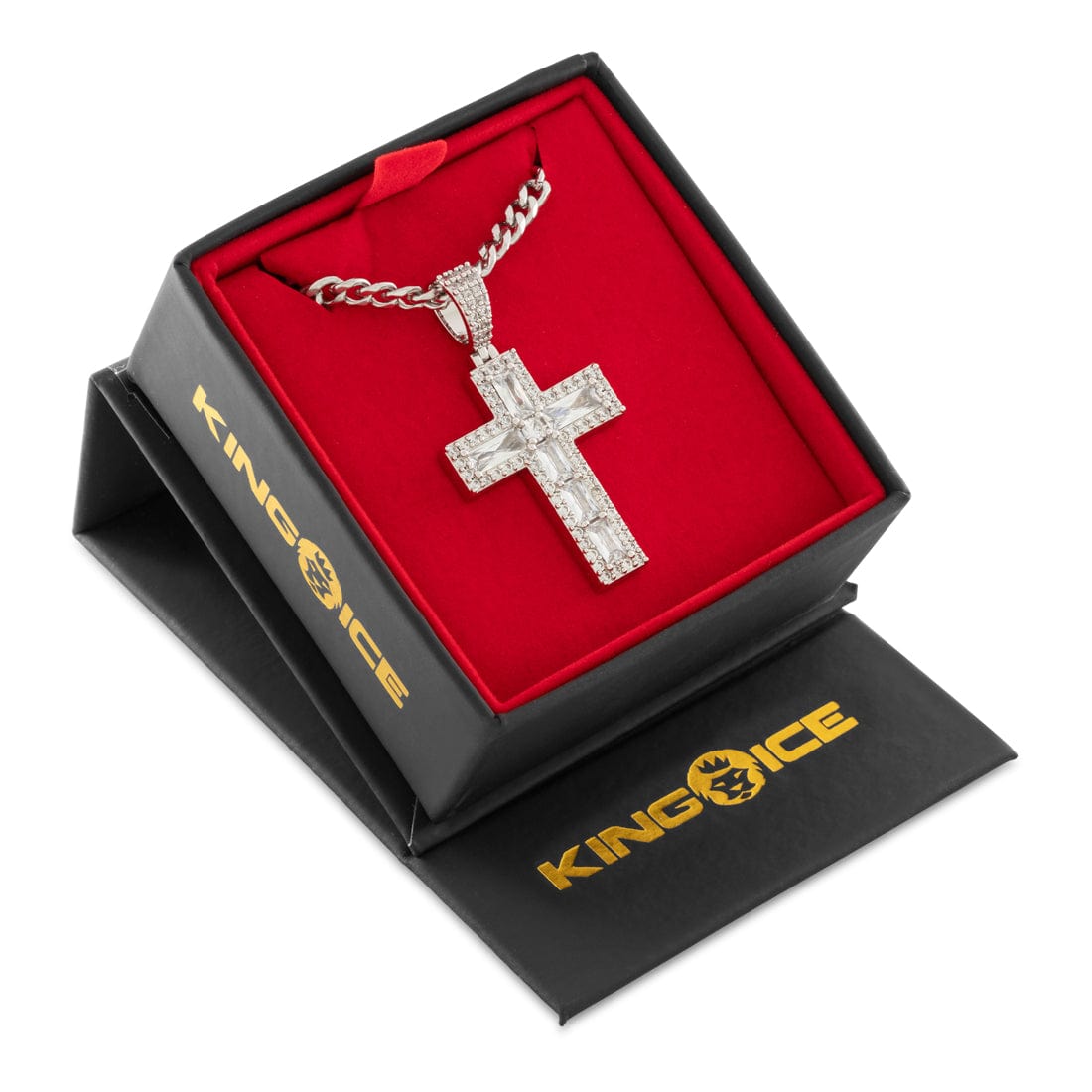 Holdfast Cross Necklace  in  by King Ice