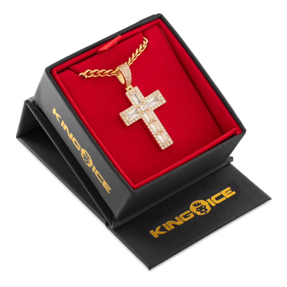 Holdfast Cross Necklace  in  by King Ice