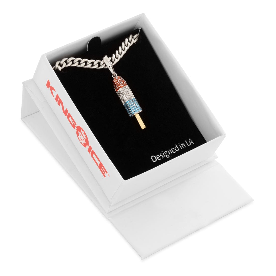 Ice Cream Collection x King Ice - Popsicle™ Firecracker™ Necklace in by King Ice