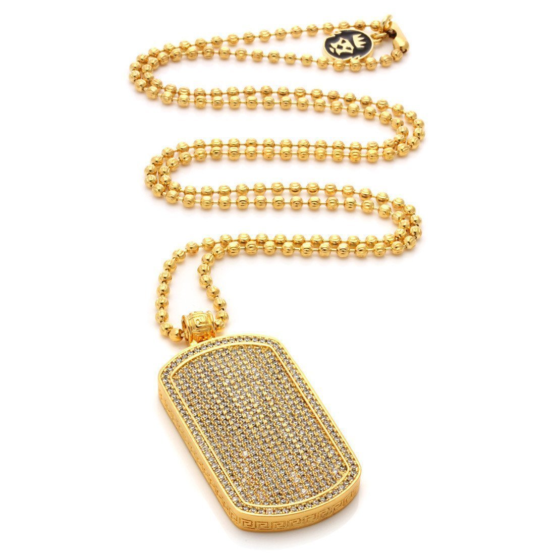 Iced Dog Tag Necklace  in  by King Ice