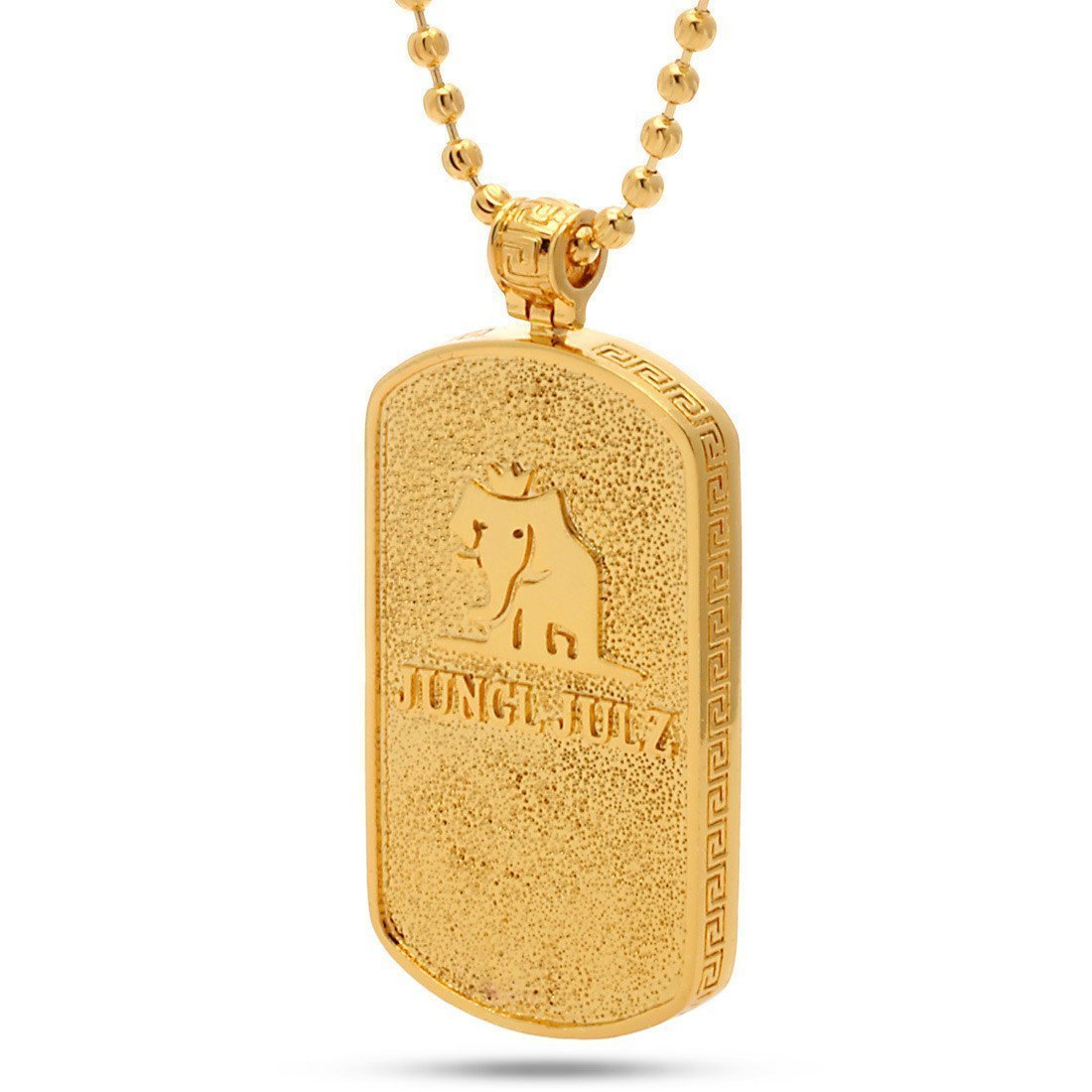 Iced Dog Tag Necklace  in  by King Ice