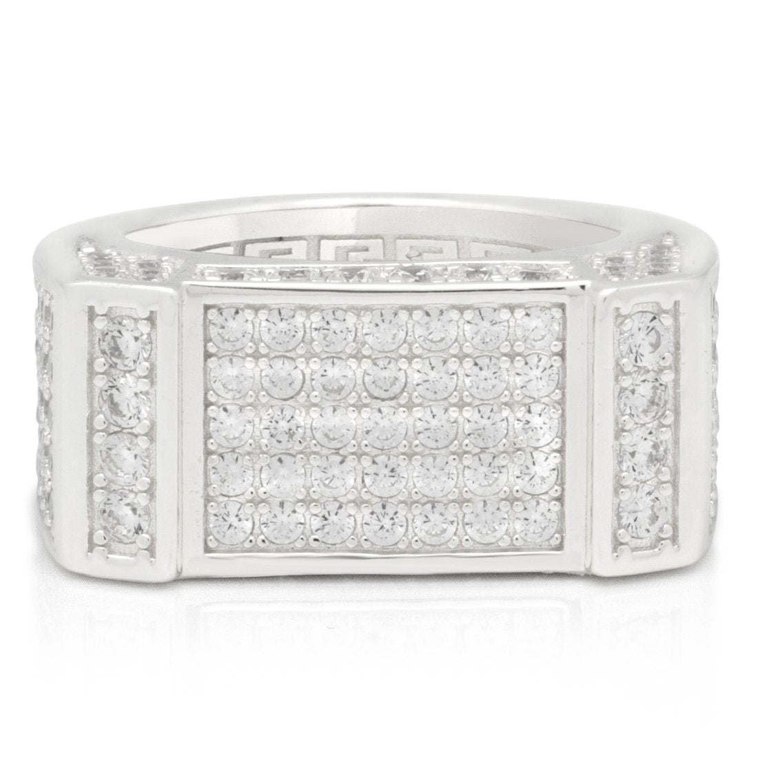 Iced Rectangle Ring in by King Ice
