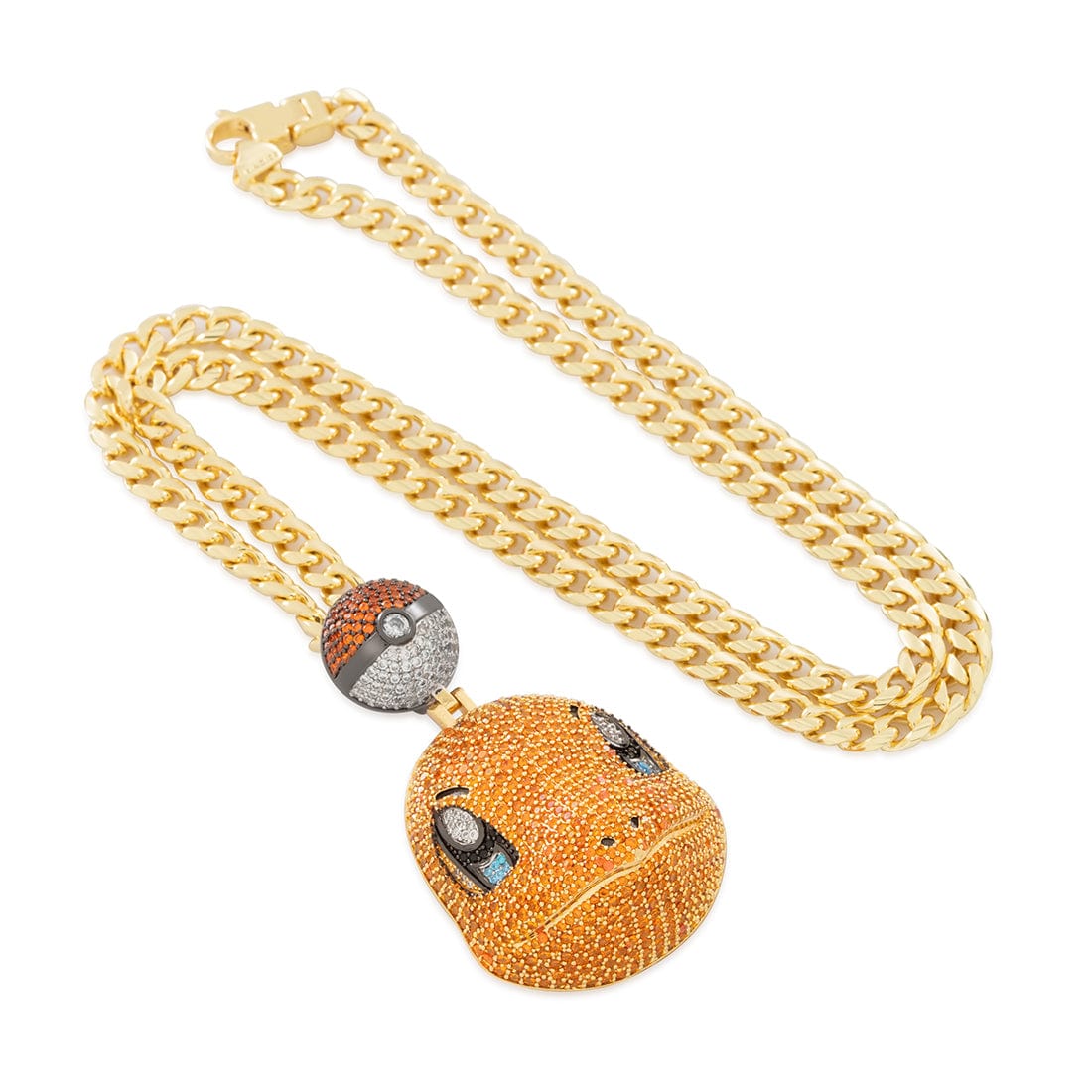 King Ice | Pokémon - Charmander Necklace in 14K Gold / 2.1" by King Ice