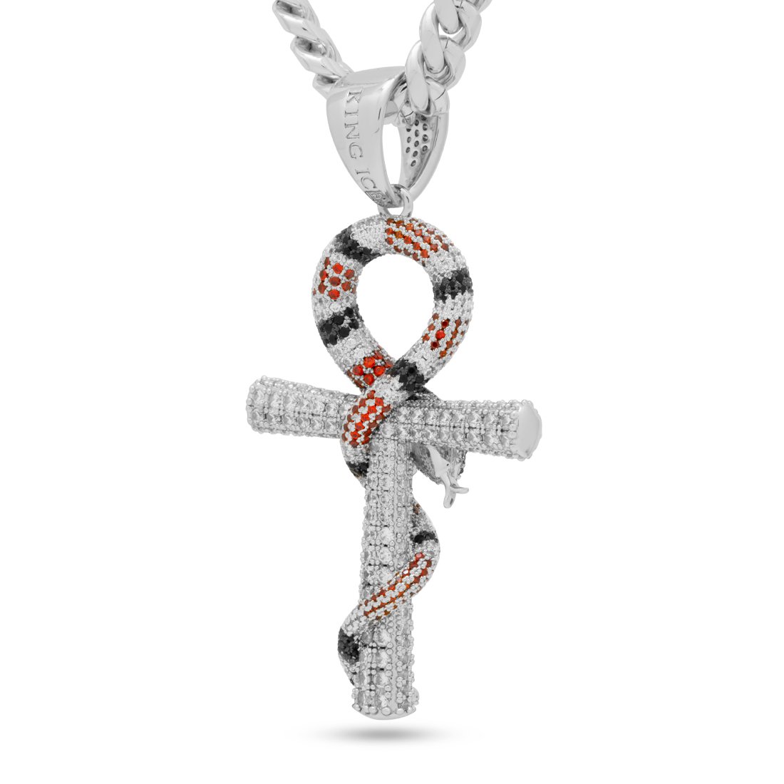 King Snake Ankh Key Necklace in by King Ice