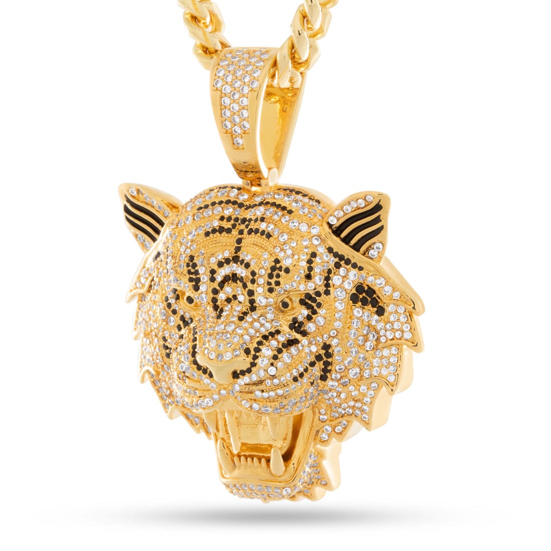 Leif Tiger Necklace  in  14K Gold by King Ice