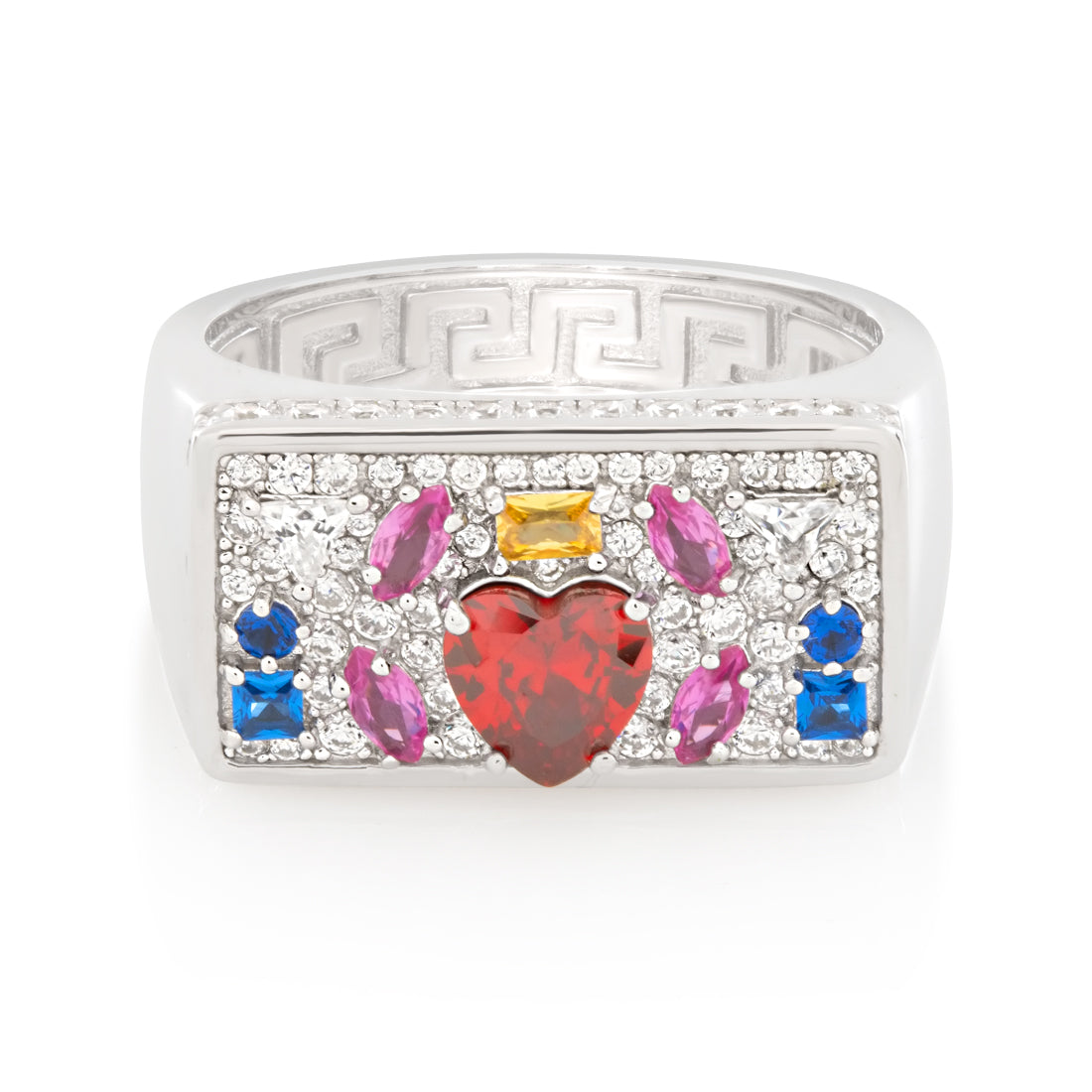 Multi-Color Crown Julz Ring in by King Ice