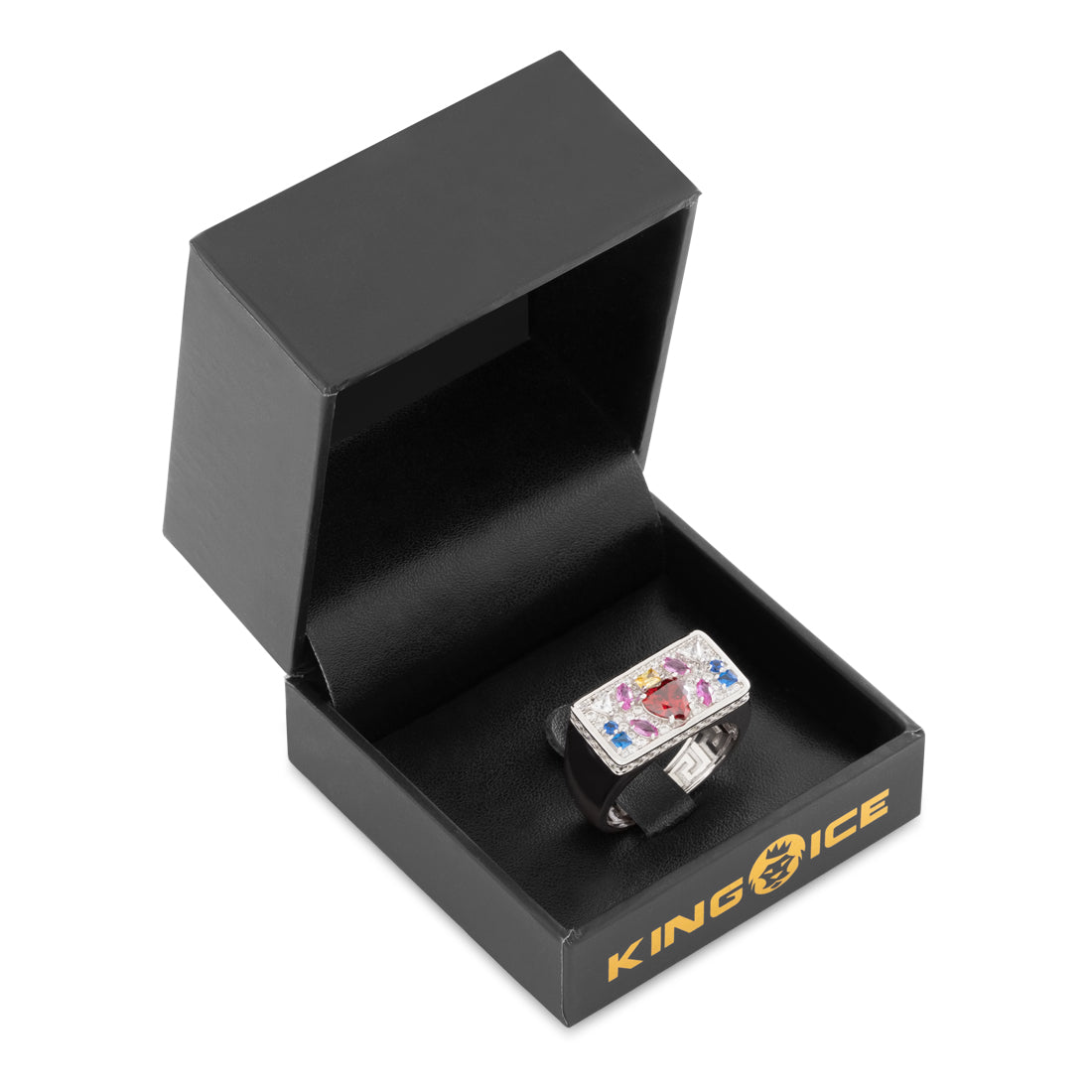 Multi-Color Crown Julz Ring in by King Ice