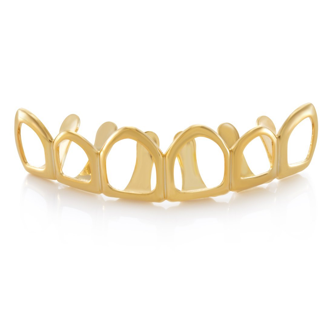 Open-Face Grillz in 14K Gold / Top by King Ice