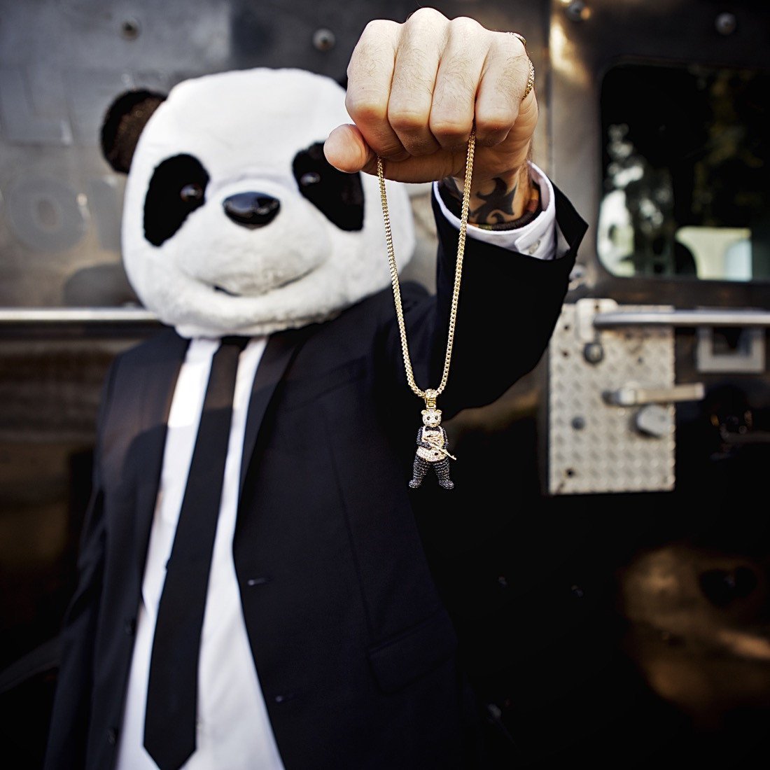 Panda Man Necklace in by King Ice