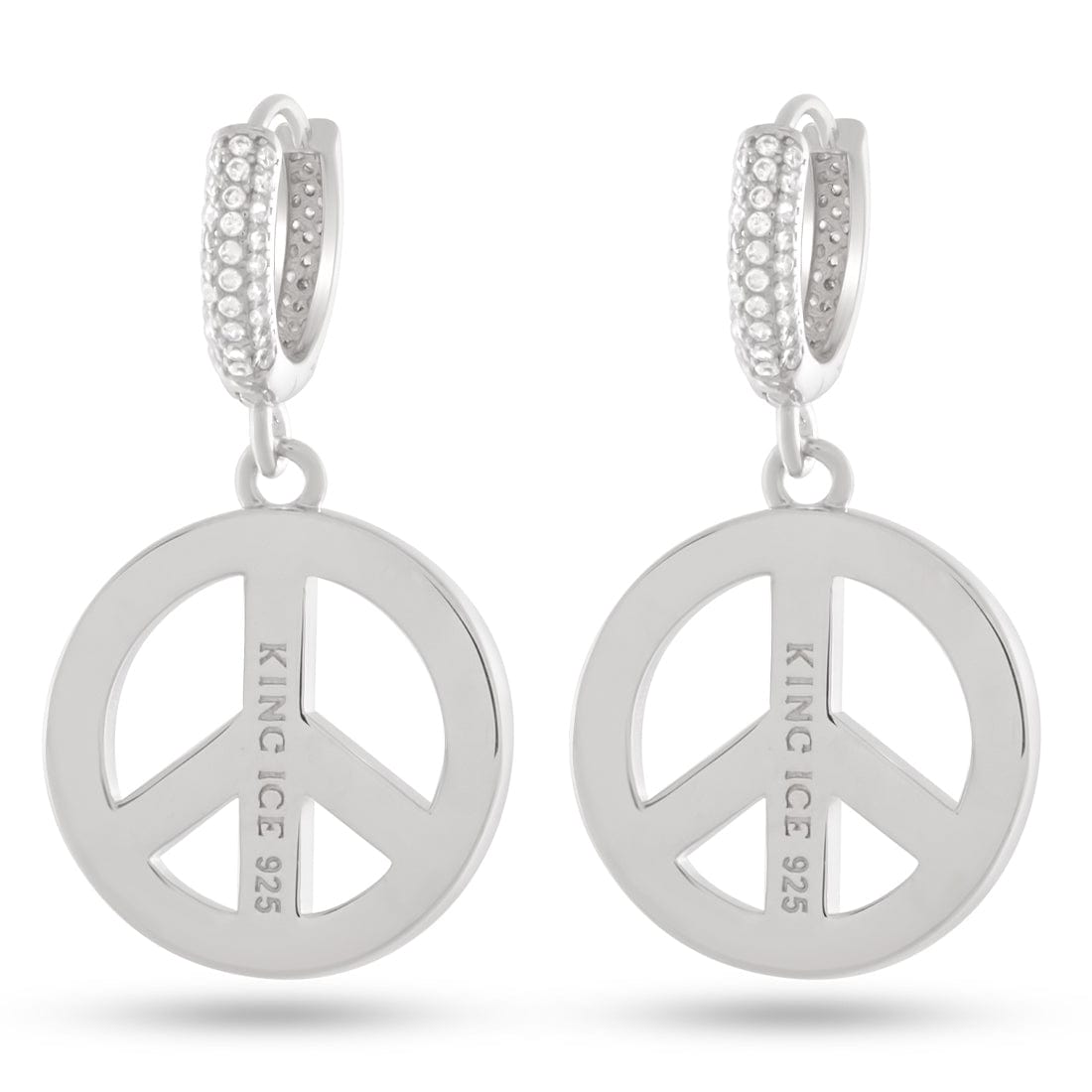 Peace and Love Earrings in by King Ice