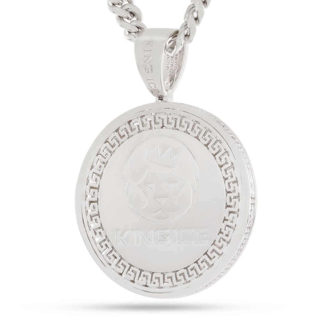 Peace and Love Medallion Necklace in by King Ice