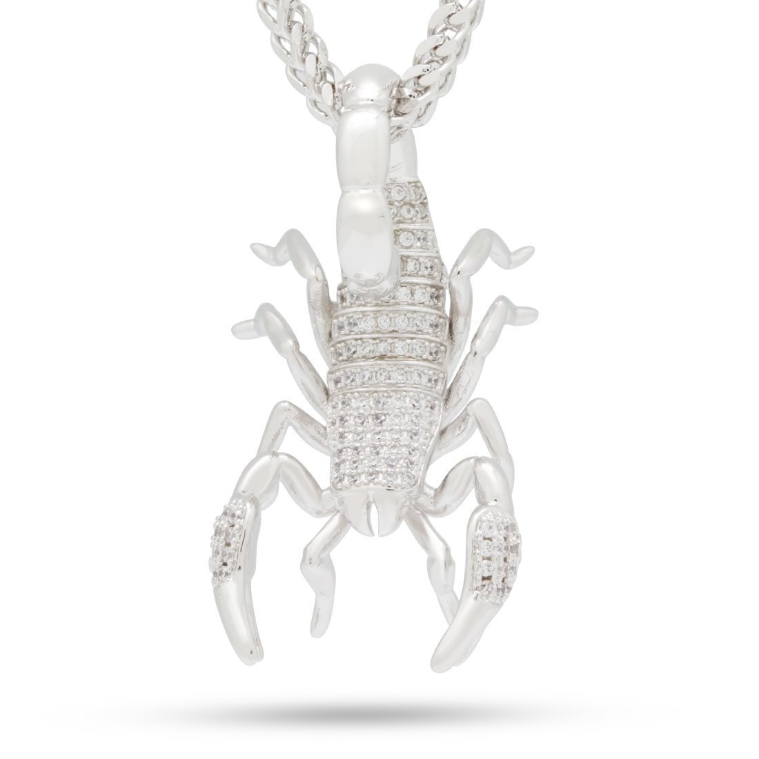 Scorpion King Necklace in White Gold / 1.5" by King Ice