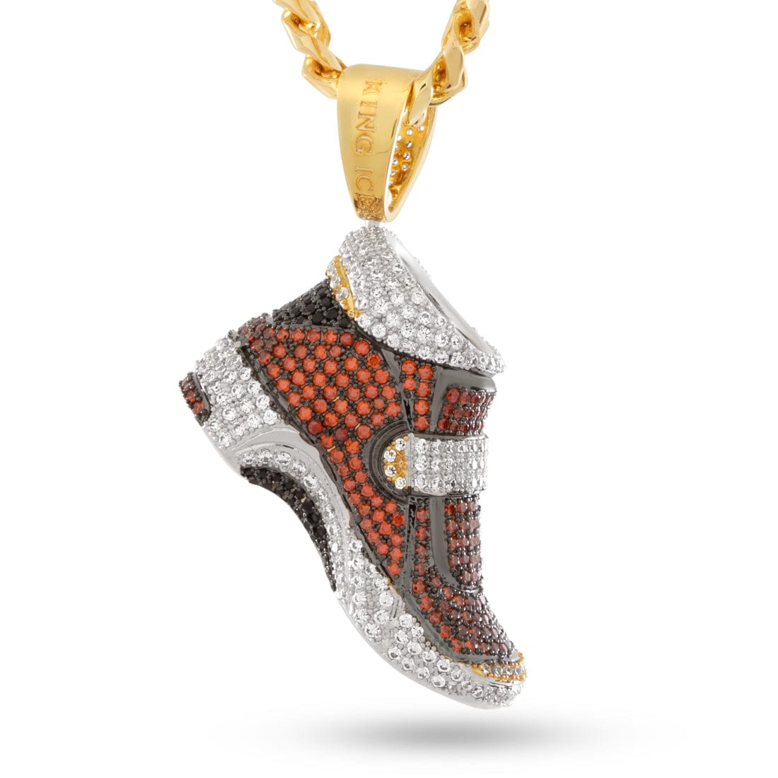 Sonic the Hedgehog x King Ice - Grind Shoe Necklace in 14K/White Gold / 2" by King Ice