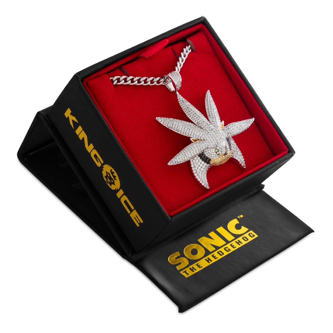Sonic the Hedgehog x King Ice - Silver Necklace in by King Ice