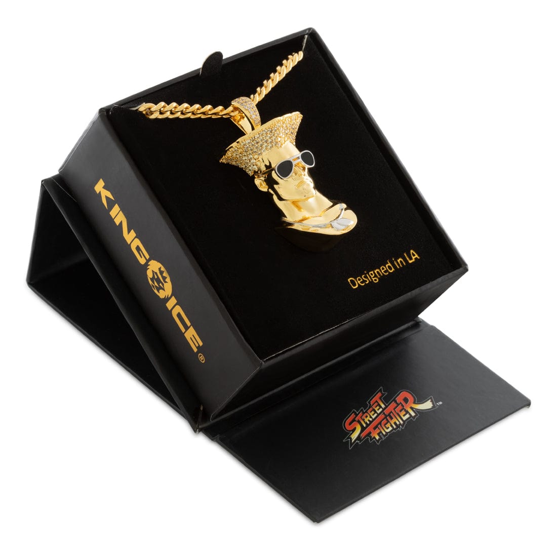 Street Fighter x King Ice - Guile Necklace in 2.1" by King Ice