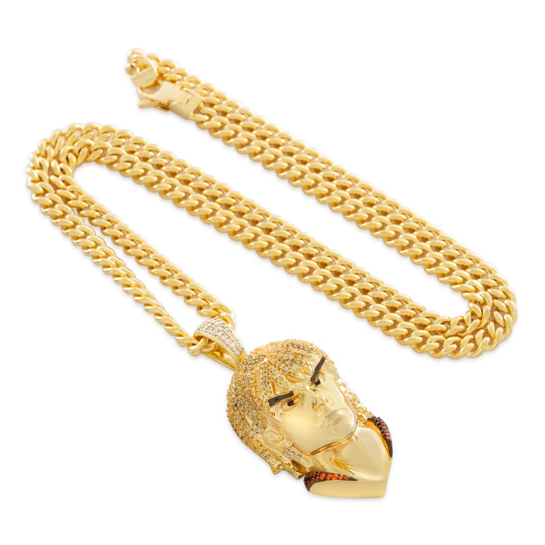 Street Fighter x King Ice - Ken Masters Necklace  in  2.1" by King Ice